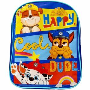 Nickelodeon Paw Patrol Backpack Double Zipper Bag "Happy, Cool, Dude" 2021
